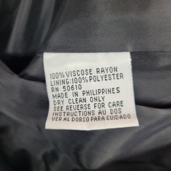 Le Suit Paris New York Size 18 skirt suit gray black stripe - Picture 8 of 9